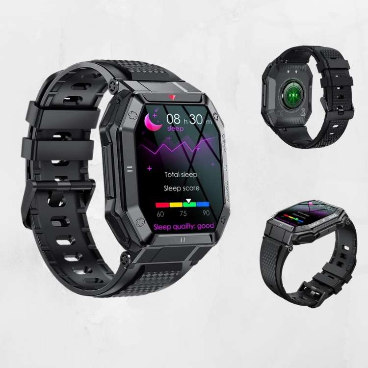Rugged Military Smartwatch – 20+ Sport Modes, HD Display, 10-Day Battery