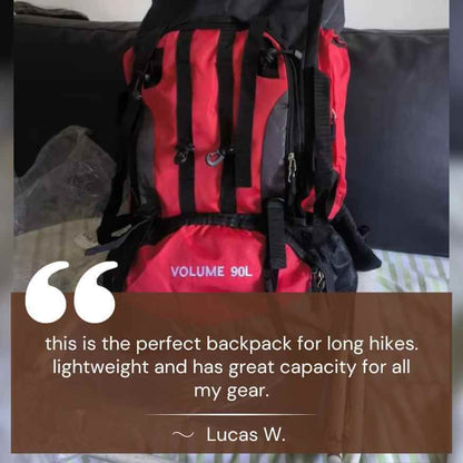 Ultra-Light Waterproof 90L Hiking Backpack