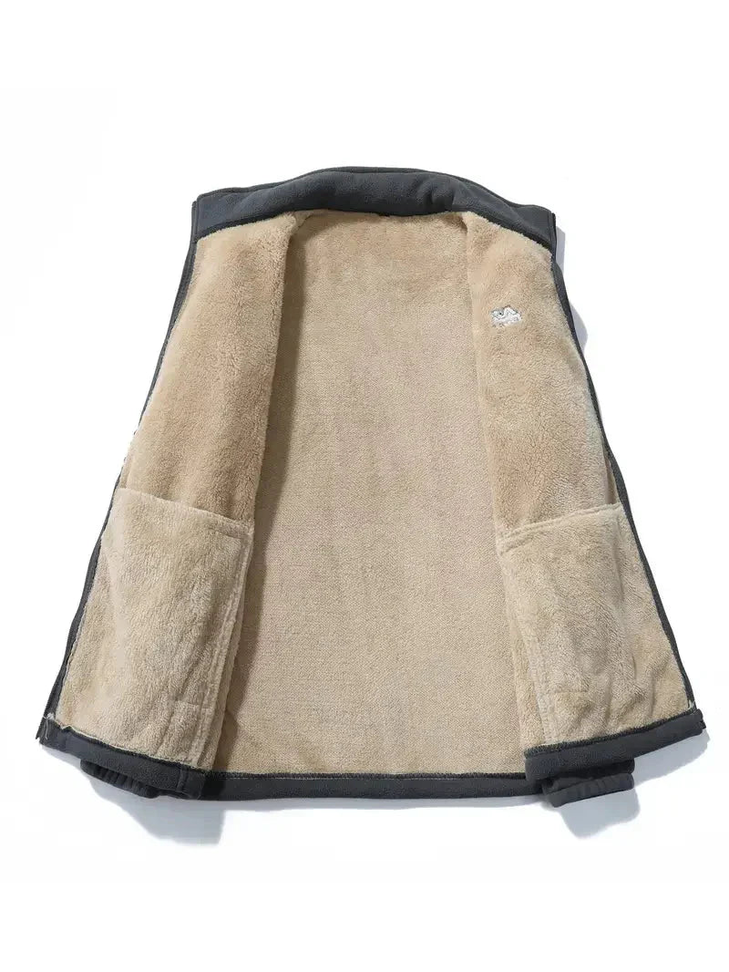 Unisex Lined Fleece Vest - Aspen