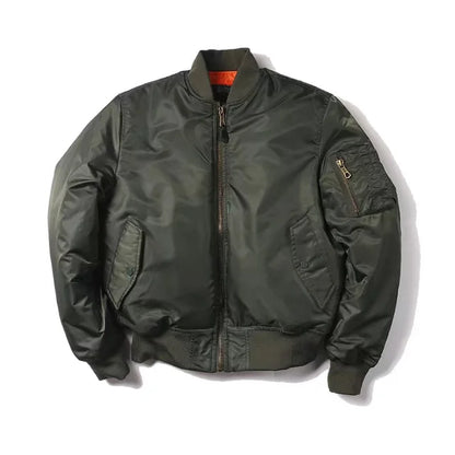 Unisex Premium Bomber Jacket with Zipper - Alex