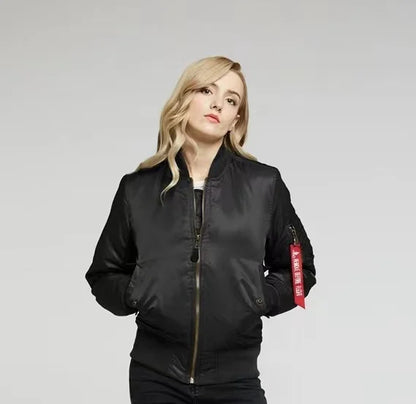 Unisex Premium Bomber Jacket with Zipper - Alex