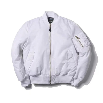 Unisex Premium Bomber Jacket with Zipper - Alex