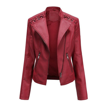 Shadowcrest – Women’s Faux Leather Jacket