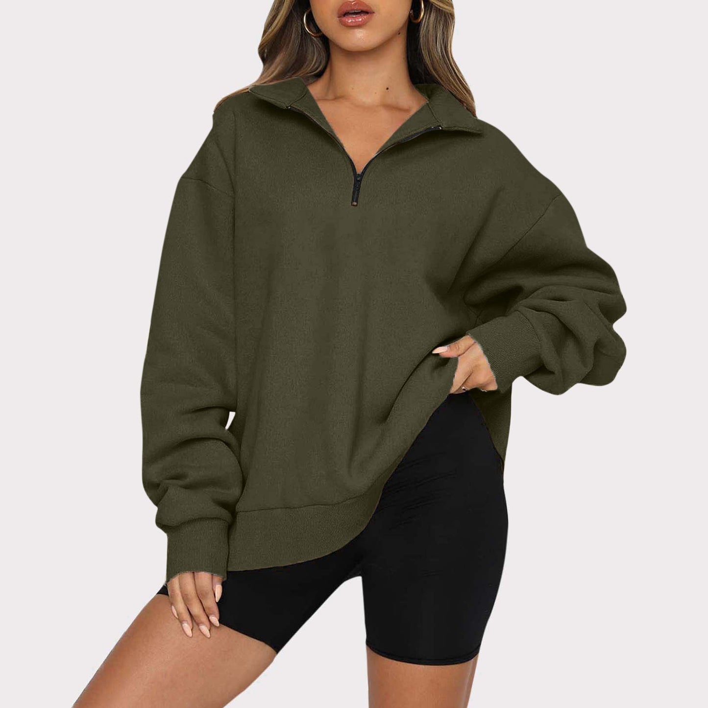 Warm Zipped Winter Sweater