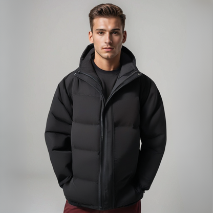 Timeless Style Insulated Hoodie Jacket - BritishElegance