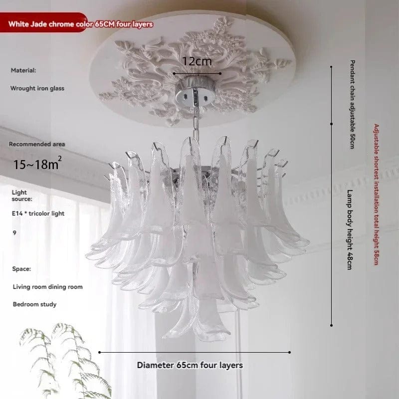 Elegant Glass Pendant Chandelier
