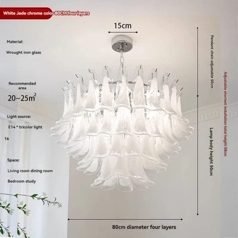 Elegant Glass Pendant Chandelier