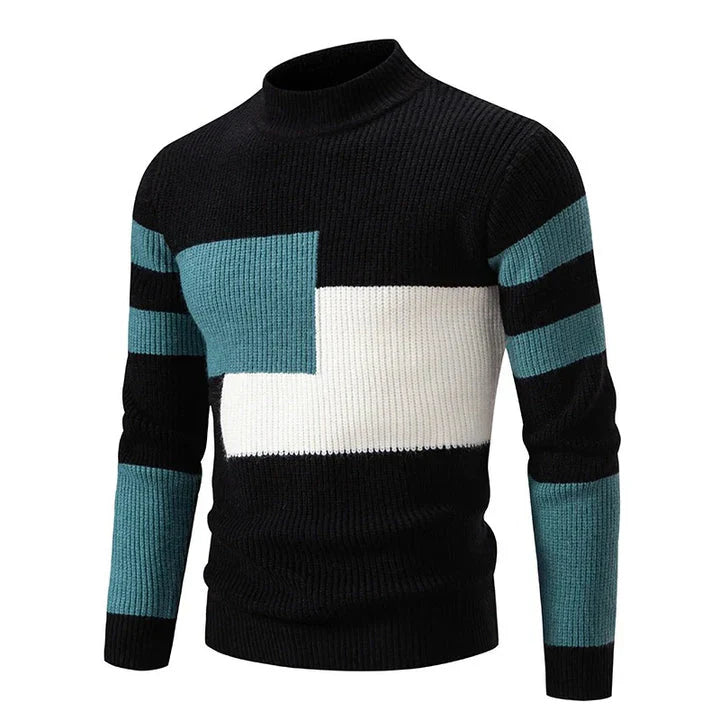 Warm Crew Neck Wool Sweater for Men - BritishElegance