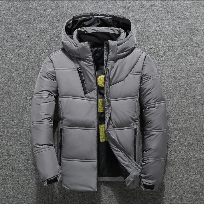 Warm Men's Quilted Down Puffer Coat