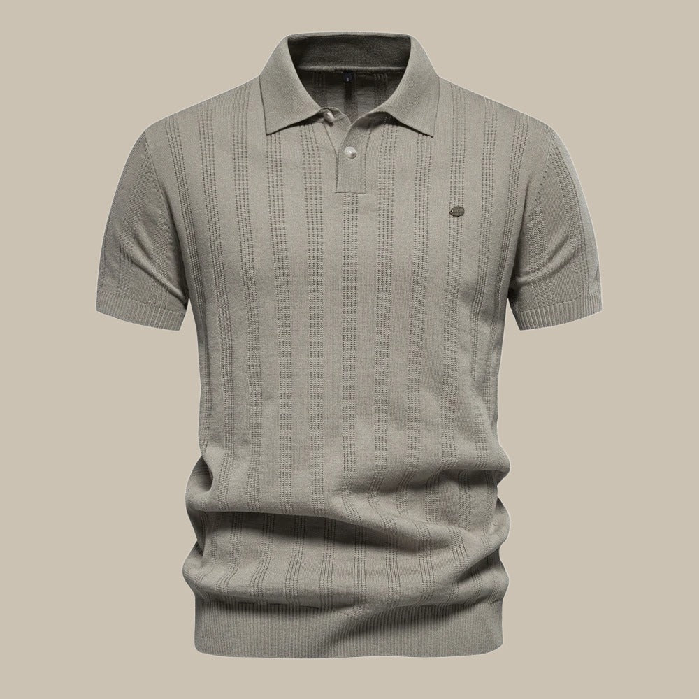 Classic Mens Merino Wool Polo Shirt