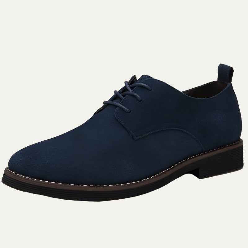 Men’s Suede Contrast Stitch Derby Shoes