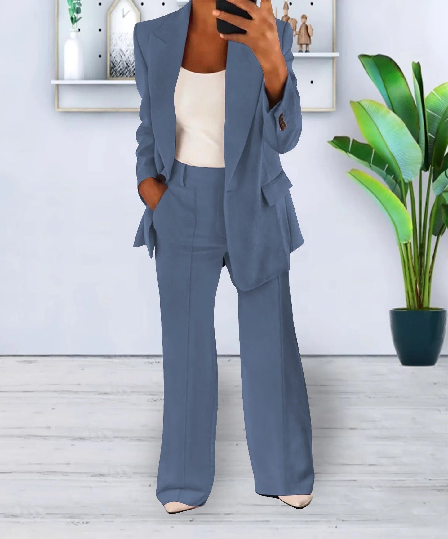 Classic 2-Piece Women's Office Suit Set - BritishElegance