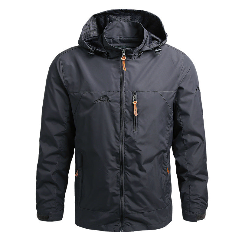 Relaxed Fit Mens Hoodie Coat