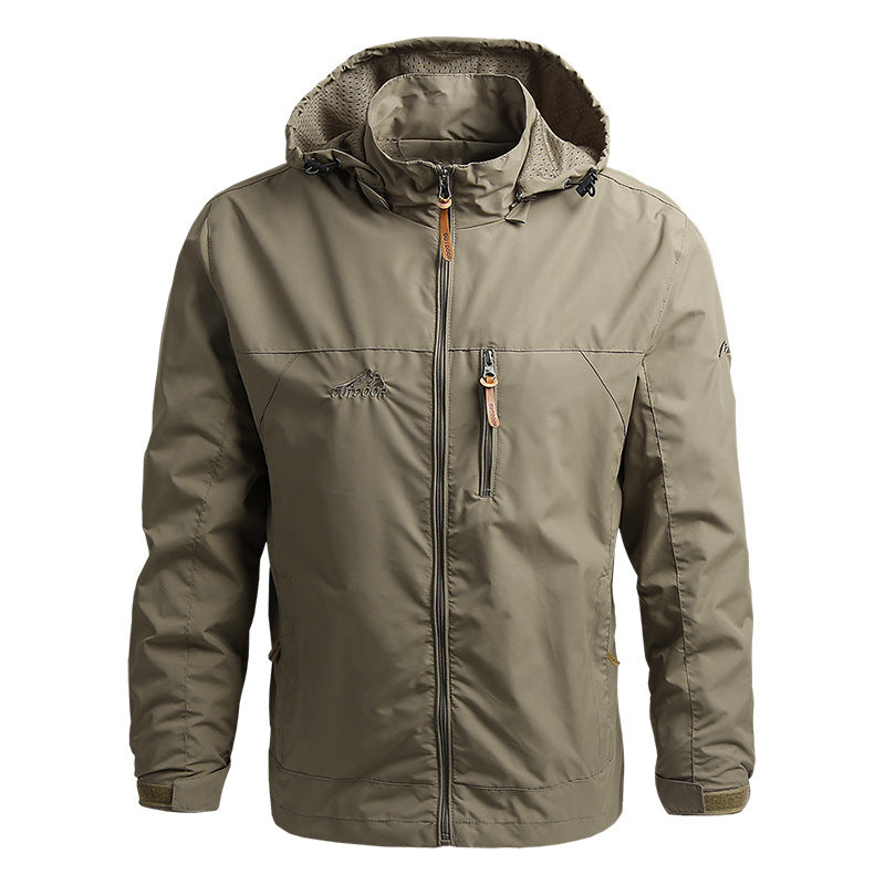 Relaxed Fit Mens Hoodie Coat