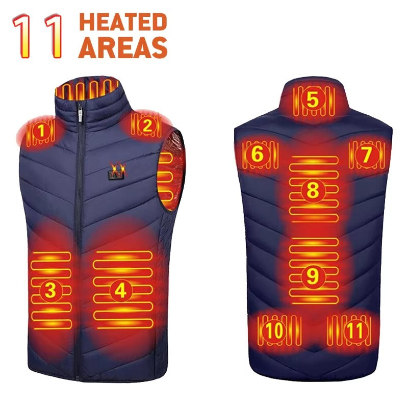 ThermaWear | Cozy Dual-Control Heated Vest for Women with 9 Heating Zones