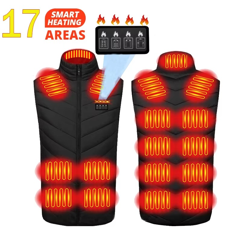 ThermaWear | Cozy Dual-Control Heated Vest for Women with 9 Heating Zones