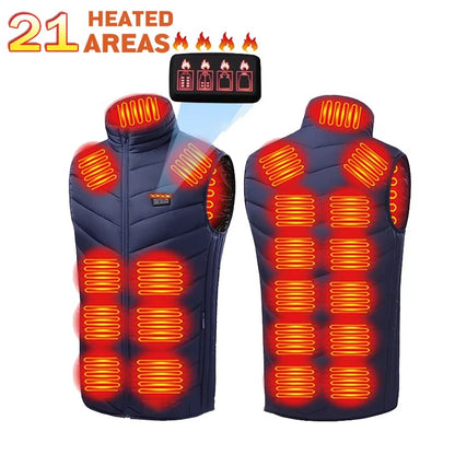 ThermaWear | Cozy Dual-Control Heated Vest for Women with 9 Heating Zones