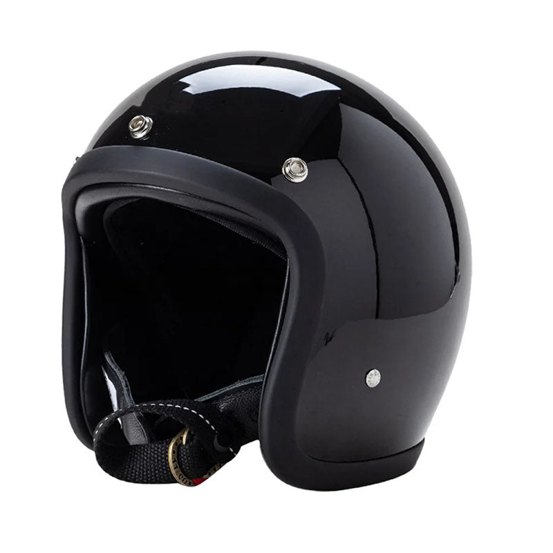 Classic Vintage Motorcycle Helmet DOT ECE Approved - BritishElegance