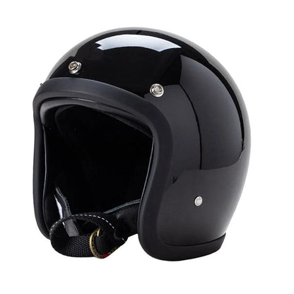 Classic Vintage Motorcycle Helmet DOT ECE Certified - BritishElegance