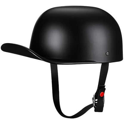 Classic DOT Baseball Cap Style Motorcycle Helmet - BritishElegance