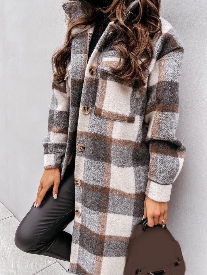Warm Cozy Flannel Jacket for Women