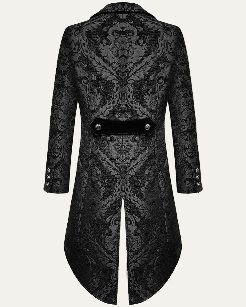 Men’s Victorian Double Breasted Jacquard Tailcoat