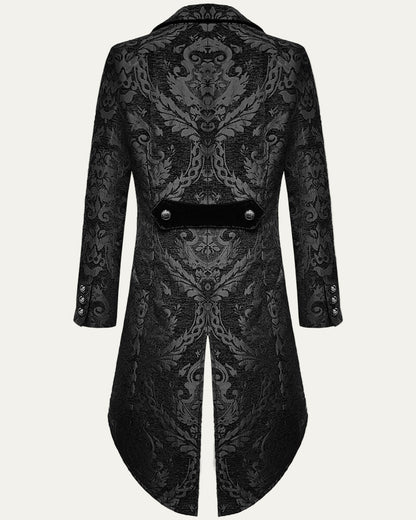 Men’s Victorian Double Breasted Jacquard Tailcoat