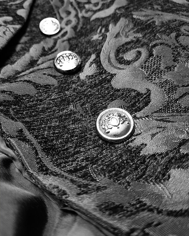 Men’s Victorian Double Breasted Jacquard Tailcoat