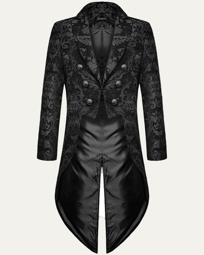 Men’s Victorian Double Breasted Jacquard Tailcoat