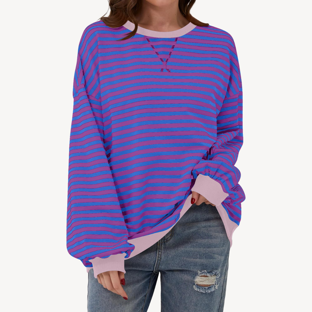 Women's Striped Long Sleeve Top