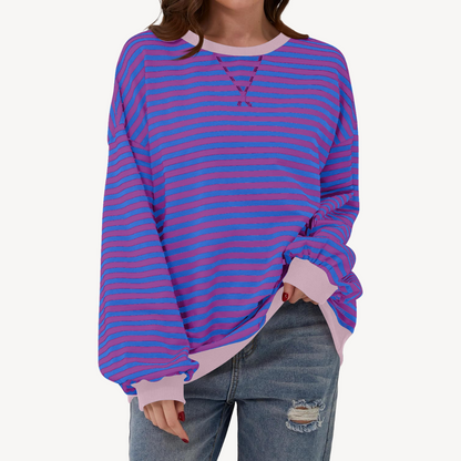 Women's Striped Long Sleeve Top