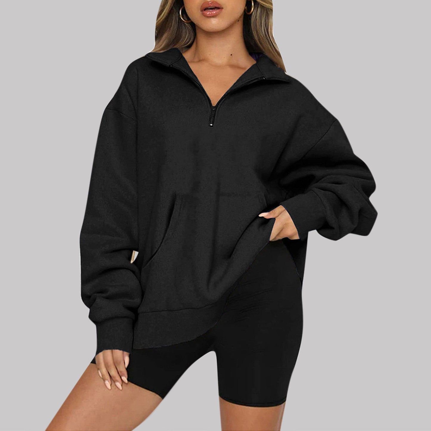 Warm Zipped Winter Sweater