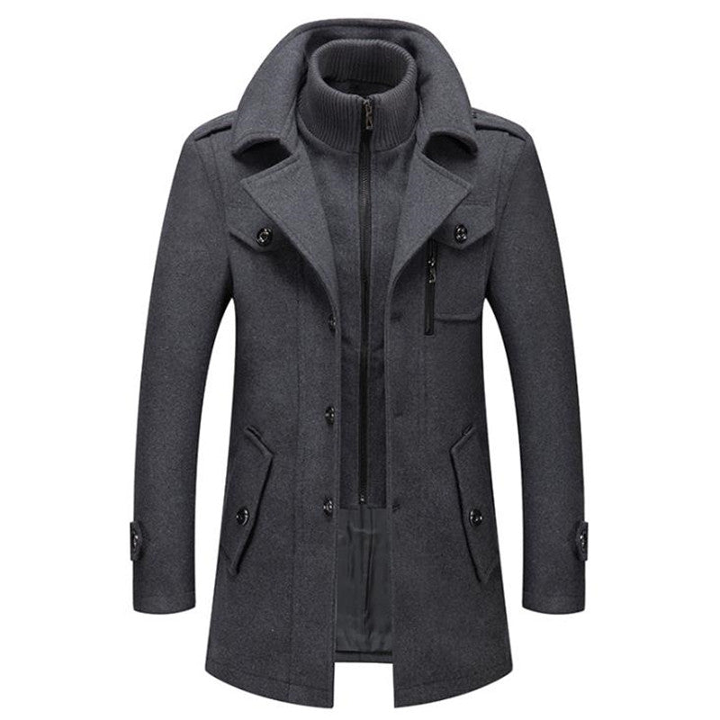 Classic Wool Coat for Men - BritishElegance