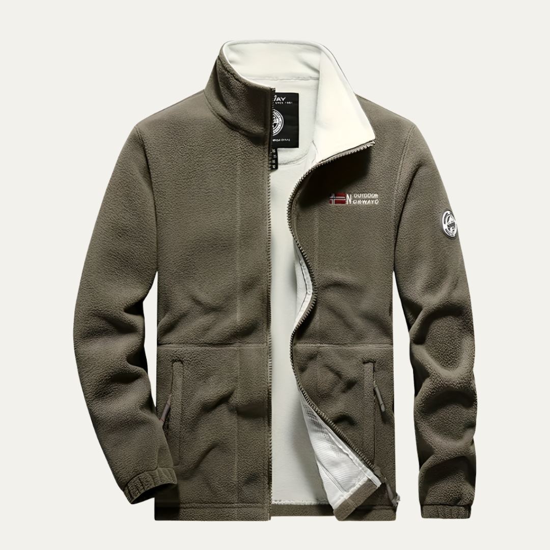 Men’s Outdoor Structured Fleece Zip Jacket