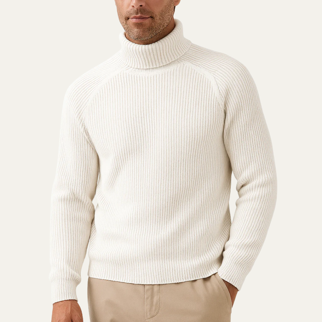 Men’s Classic Ribbed Turtleneck Sweater
