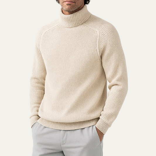 Men’s Classic Ribbed Turtleneck Sweater