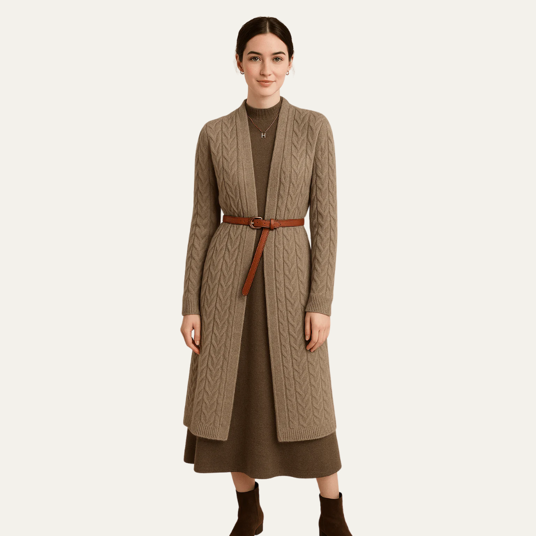 Women’s Maxi Cable Knit Cardigan