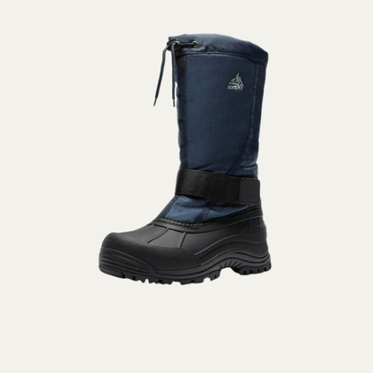 Men’s Tall Rugged Winter Snow Boots with Strap and Drawstring