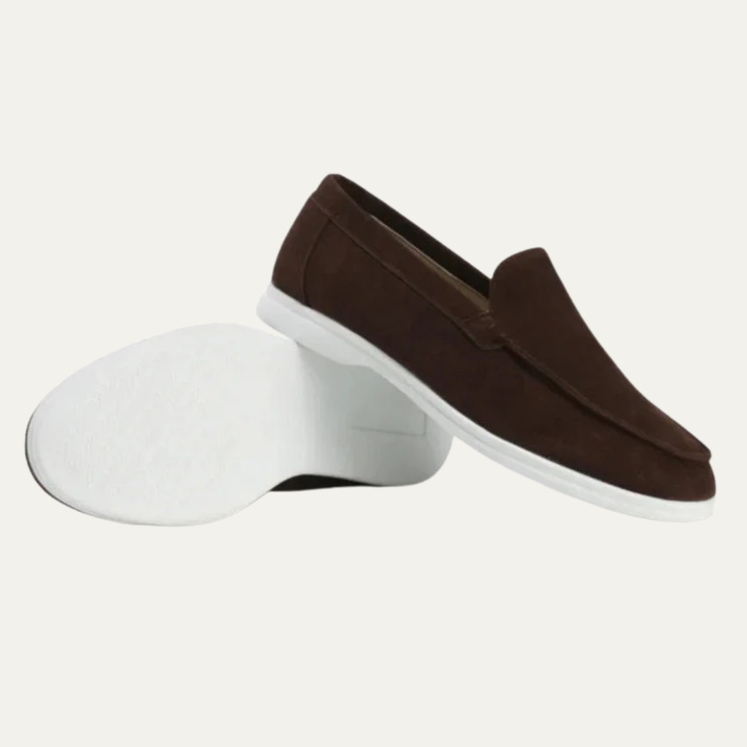 Men’s Modern Slip On Suede Platform Loafers