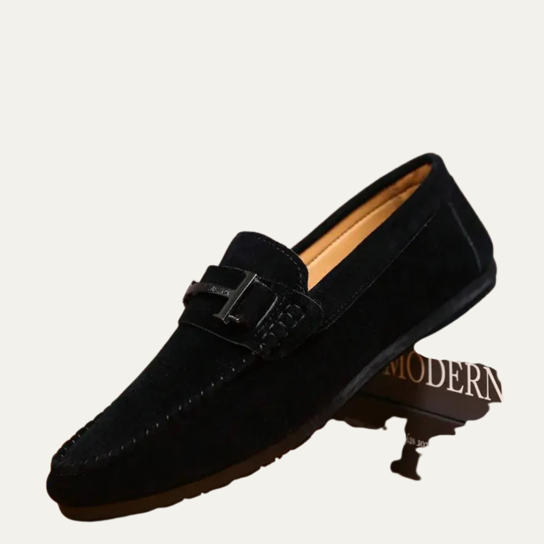 Men’s Classic Buckle Slip On Driving Loafers