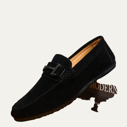 Men’s Classic Buckle Slip On Driving Loafers
