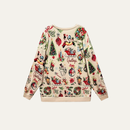 Men’s Vintage Christmas Print Sweatshirt