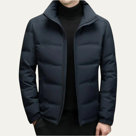 Men’s Quilted Puffer Jacket with Hood