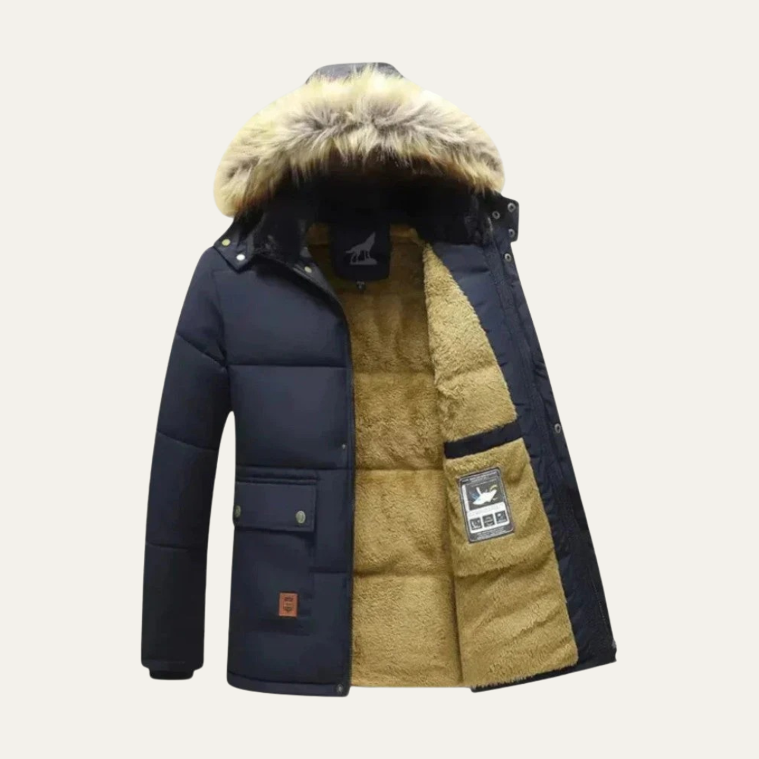 Men’s Shearling-Lined Parka Jacket