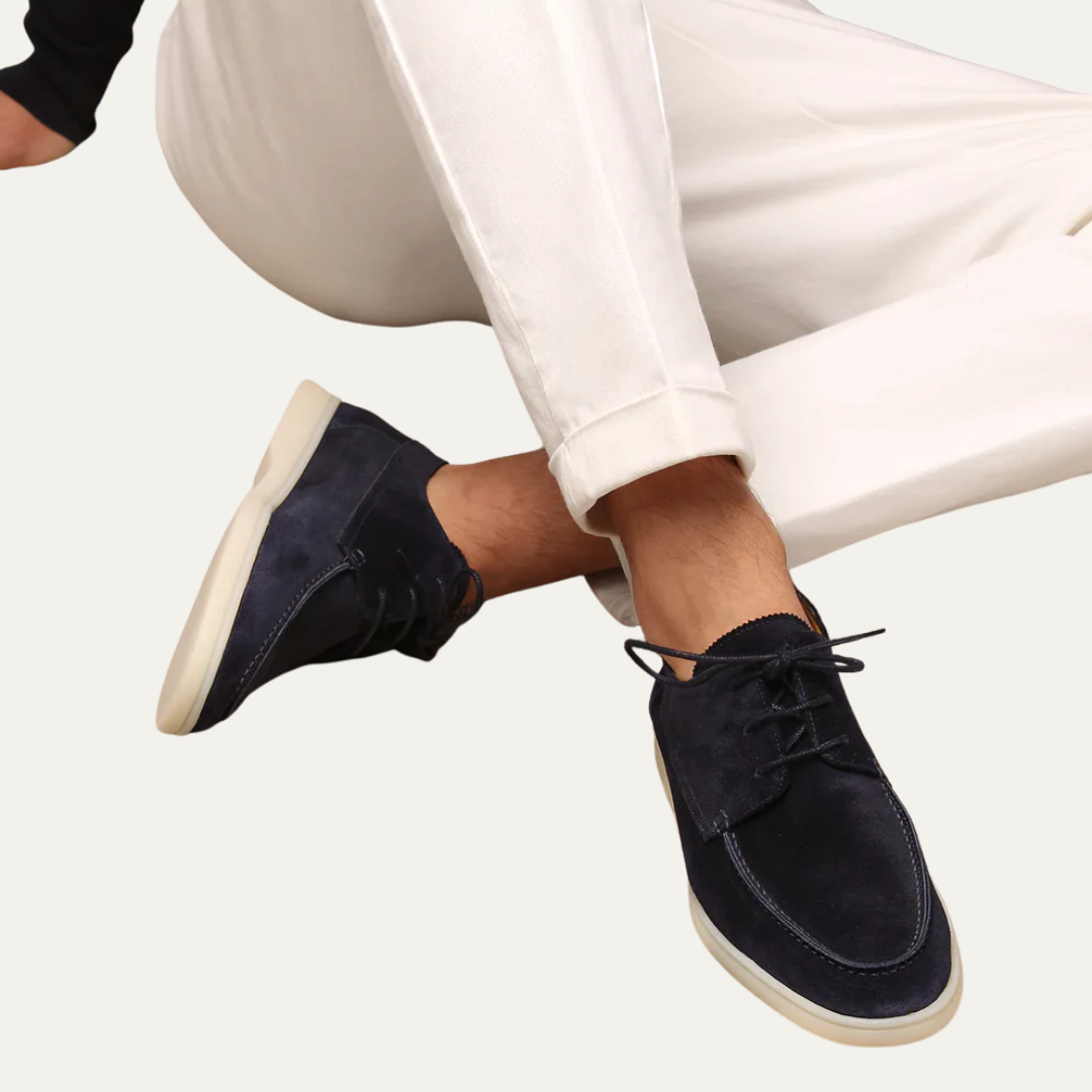 Men’s Suede Lace Up Derby Boat Hybrid Shoes