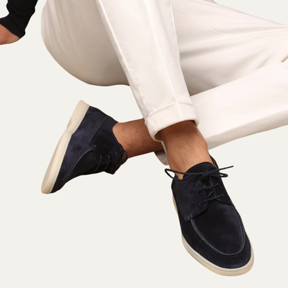 Men’s Suede Lace Up Derby Boat Hybrid Shoes