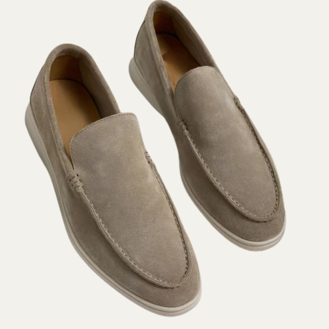 Men’s Minimalist Suede Loafers