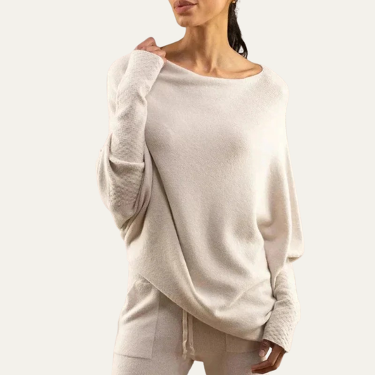 Women’s Off-Shoulder Relaxed Knit Sweater