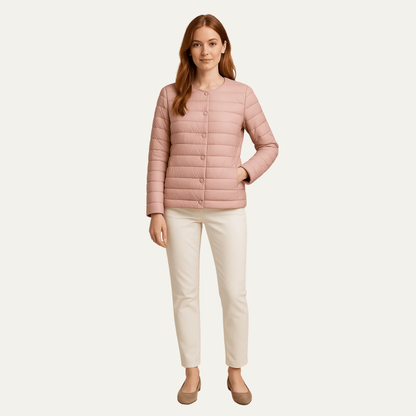 Women’s Lightweight Quilted Snap Jacket