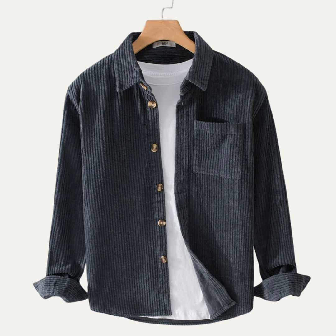 Men’s Wide Wale Corduroy Button Up Overshirt